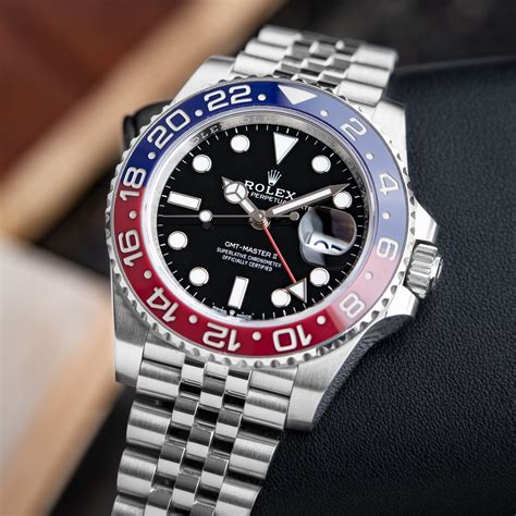 rolex gmt pepsi eingestellt